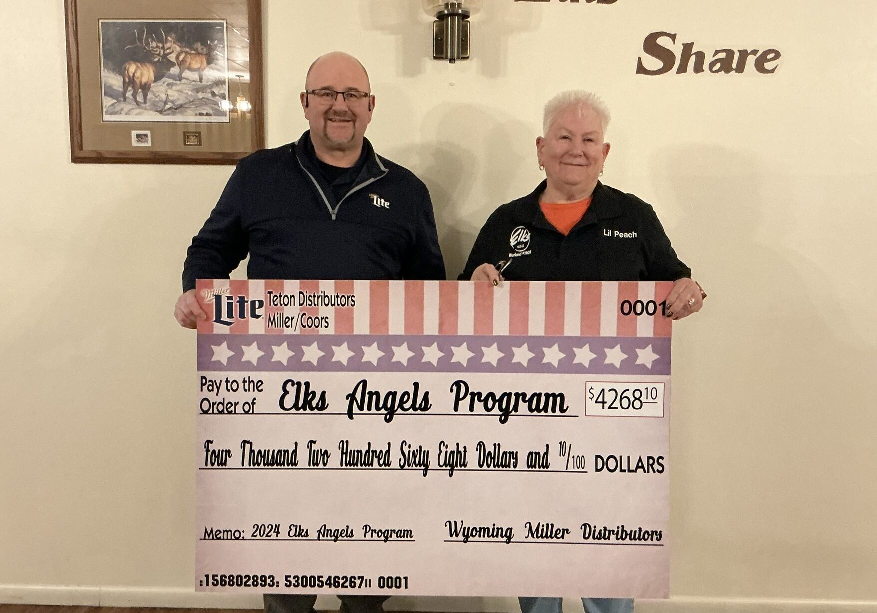 Elks Angels Donation